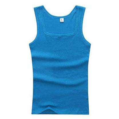 Summer Plus Size Cotton Tank Top for Men & Women – Black, White & Gray Fitness Muscle Vest Sleeveless Singlet Shirt