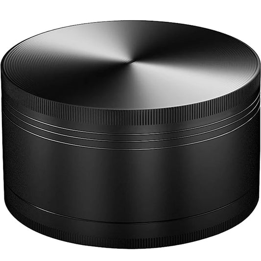 75mm (3") 4-Layer Zinc Alloy Herb Grinder — 4-Piece Large Spice & Smoking Crusher
