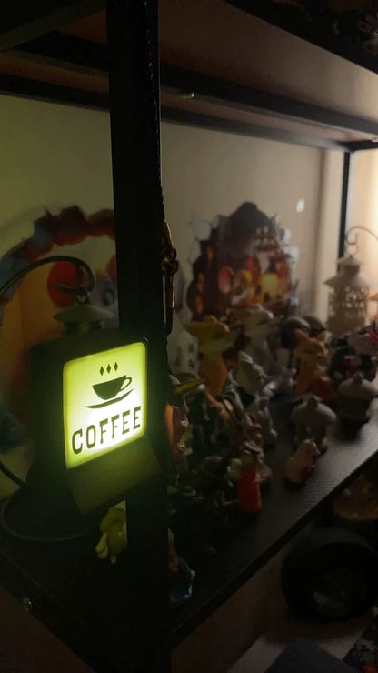 Coffee Shop Magnetic Fridge Stickers – Creative Convenience Store Light Signs, Luminous 711 Light Box Home Decor