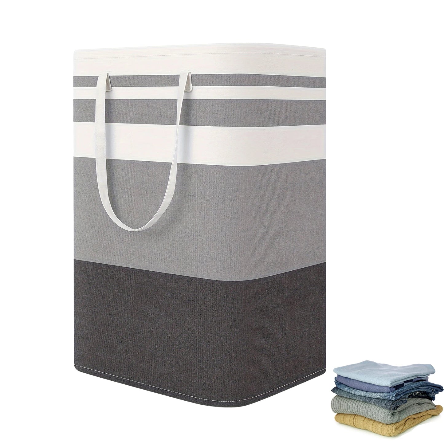 75L Large Laundry Bag with Handles — Durable Dirty Clothes Hamper for Home, Dorm, and Hotel, 40x30x60cm Storage Basket
