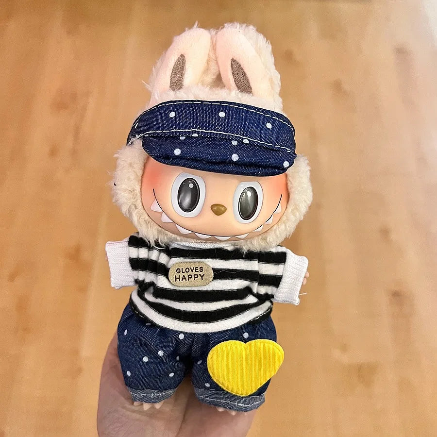 17cm Labubu Doll Clothes Set — Stylish Outfit for 17cm Labubu Dolls