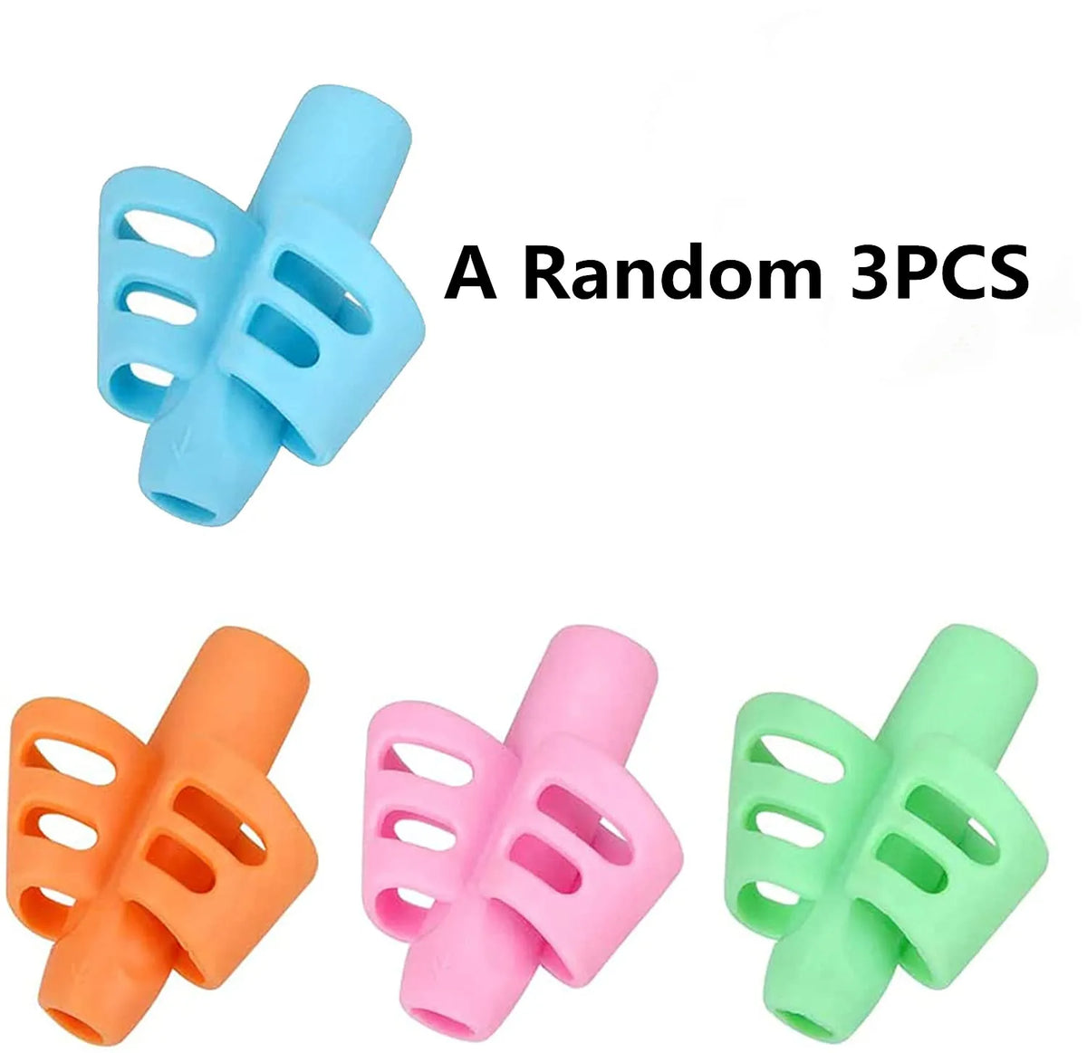Children’s Silicone Pencil Grip - Writing Posture Corrector and Handwriting Aid for Students, 1 or 3 Pieces