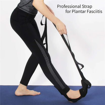 Yoga & Fitness Stretching Band – Leg Flexibility, Rehabilitation, Plantar Fasciitis Foot Care Training Belt