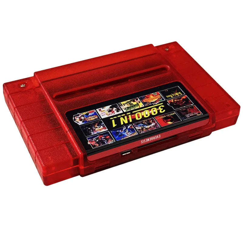 SNES 3000-in-1 Game Cartridge – 8GB TF Card SFC/Super Famicom V12 Retro Game Collection for US Console Accessories