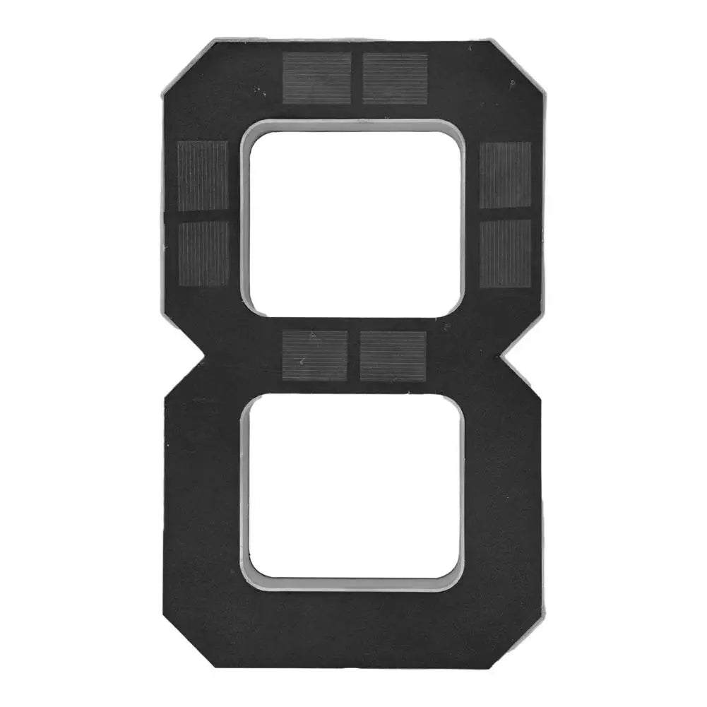 9-Inch Solar House Number Sign - LED Backlit Waterproof Address Plaque with Auto On/Off & No-Drill Installation