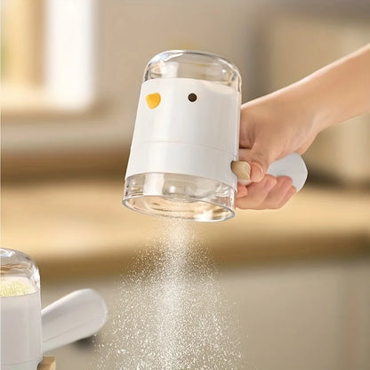 Bird-Shaped Salt Dispenser - Press-Type Seasoning Bottle with Dustproof Quantitative Spice Control