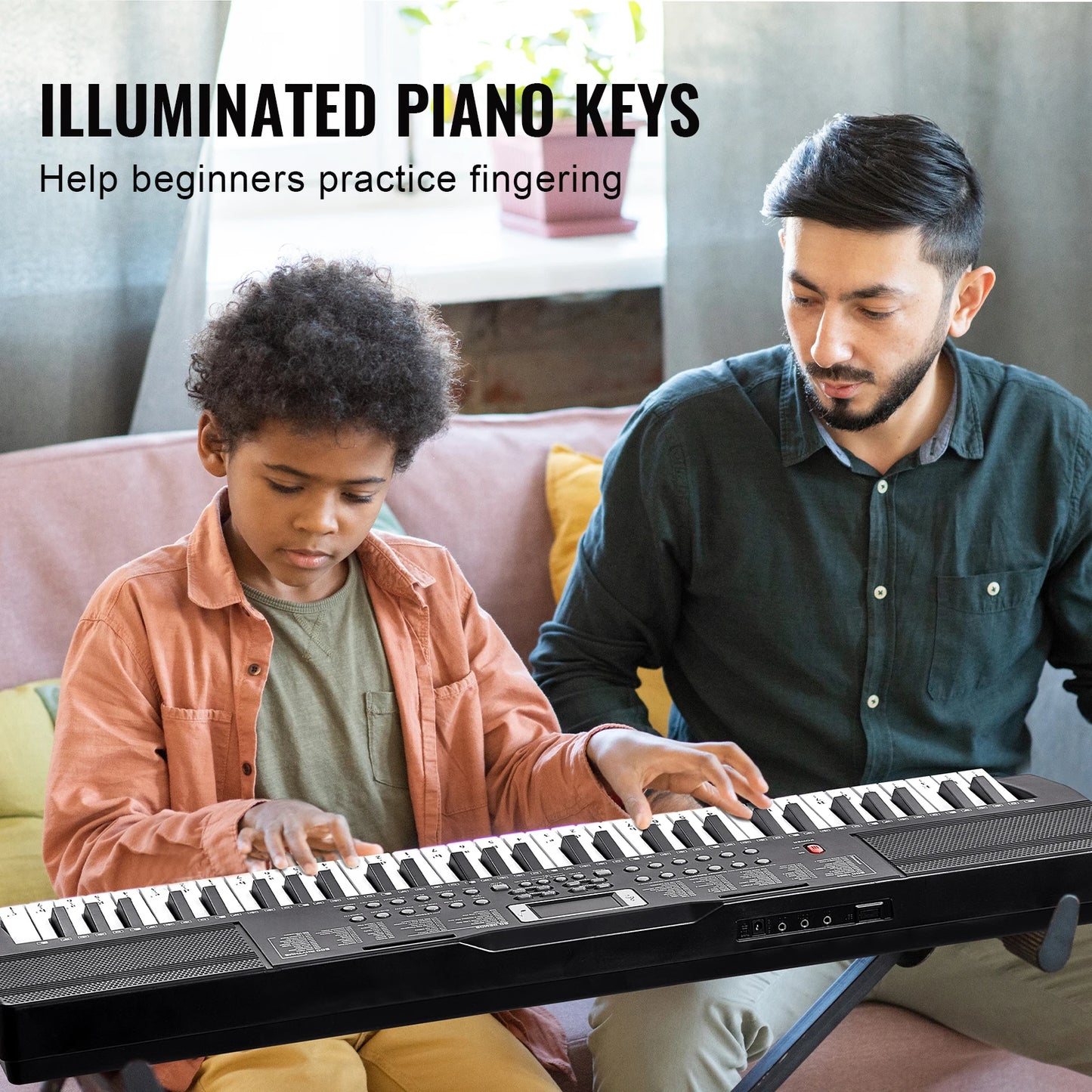 61 Key Digital Piano Keyboard - Portable Electric Piano with Multiple Tones & Rhythms for Beginners
