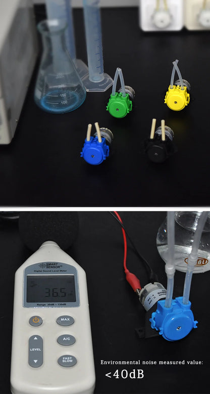 Kamoer DC 12V/24V Dosing Pump - Peristaltic Pump with Connector for Arduino, Aquarium, Lab & DIY Liquid Applications
