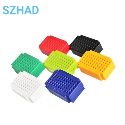 7pcs ZY-25/55 Mini Breadboard Set - Solderless PCB Prototype Test Boards for Electronics Projects