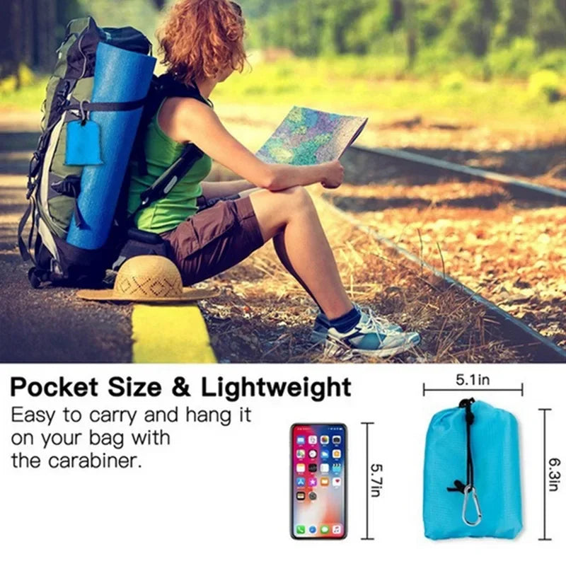Waterproof Folding Beach Mat – Lightweight Pocket Blanket for Outdoor Picnic, Camping, and Beach