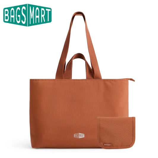 BAGSMART Large Capacity Tote Bag - Multi-Pocket Mummy Bag with Versatile Shoulder & Messenger Carry Design for Women
