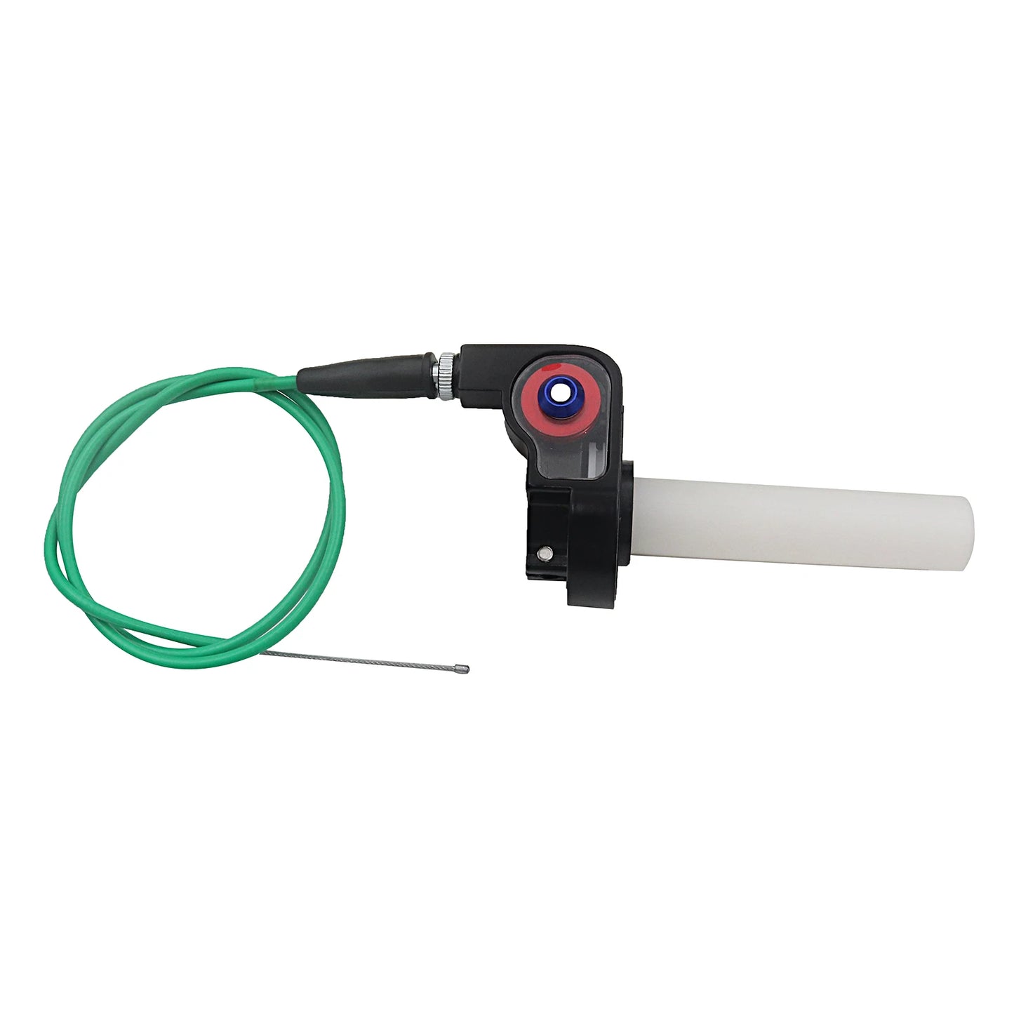 Motorcycle 1/4 Quick Turn Throttle Grip Set – Twist Gas Throttle Handle + 980mm Throttle Cable for Dirt & Pit Bikes, Motocross