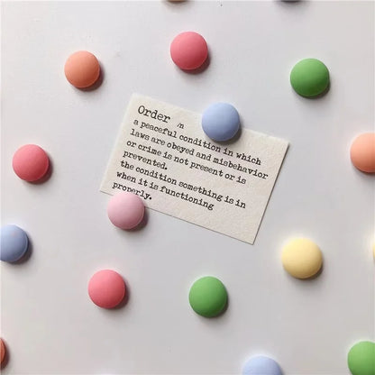 Frosted Magnet Mo Landi Round Whiteboard Refrigerator Magnets - Simple and Practical