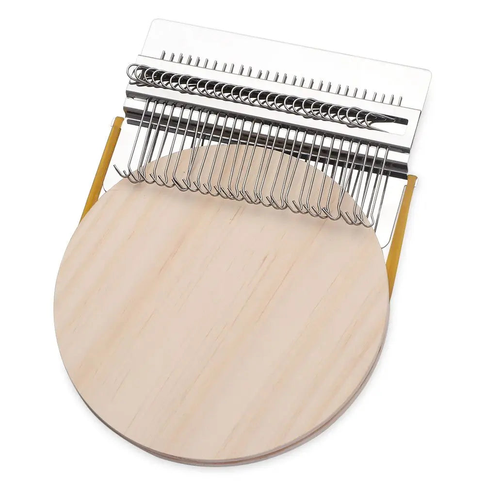 DIY Mini Weaving Loom - Metal Stitching Tool for Creative Darning, Mending & Textile Crafts
