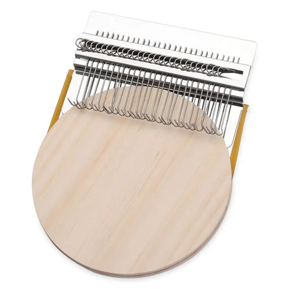 DIY Mini Weaving Loom - Metal Stitching Tool for Creative Darning, Mending & Textile Crafts