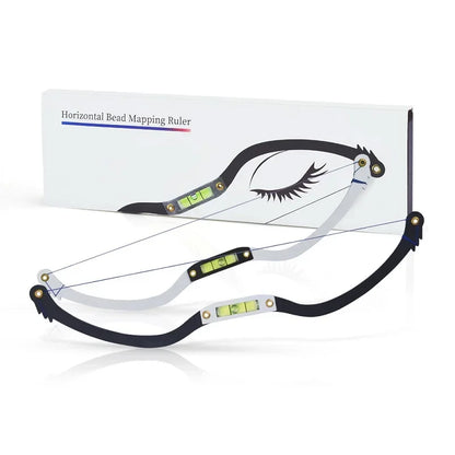 Pre-Inked Eyebrow Ruler & Brow Measuring String — Microblading Permanent Makeup Bow & Arrow Line Tattoo Guide
