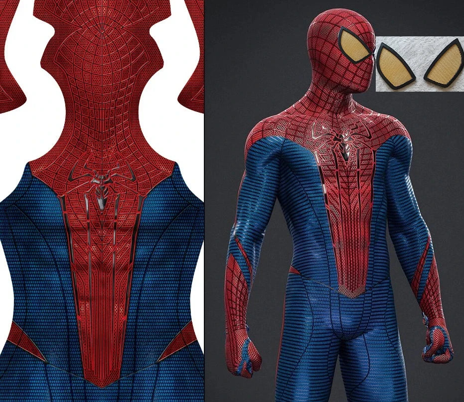 TASM1 Superhero Cosplay Bodysuit - Spandex Zentai Halloween Costume for Men