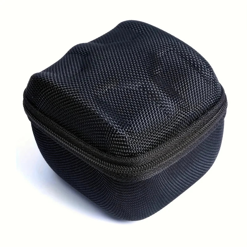 Black Watch Storage Box - Hard Protective Case with Velvet Lining and Soft Pillows for Jewelry & Watch Organization