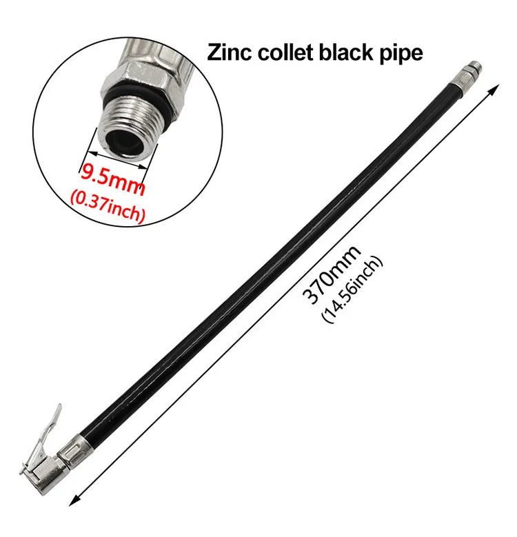 Car Tire Air Inflator Extension Hose – Twist Lock Air Chuck Adapter for Bike & Motorcycle Pump