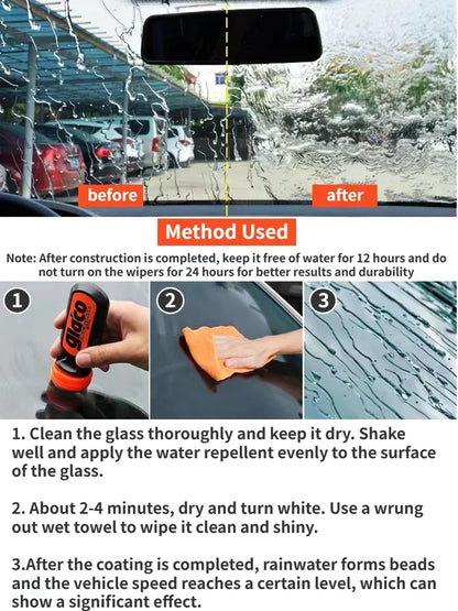 Soft99 Glaco Car Windshield Rain Repellent — Glass Hydrophobic Coating & Oil Film Remover for Anti-Rain Car Glass