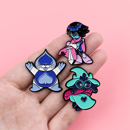 Cartoon Game Enamel Pins - Anime Pixel Brooch Lapel Badges for Backpacks & Clothing