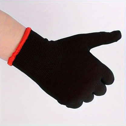 Breathable Nylon Garden Work Gloves - Lightweight Gloves for Digging & Planting