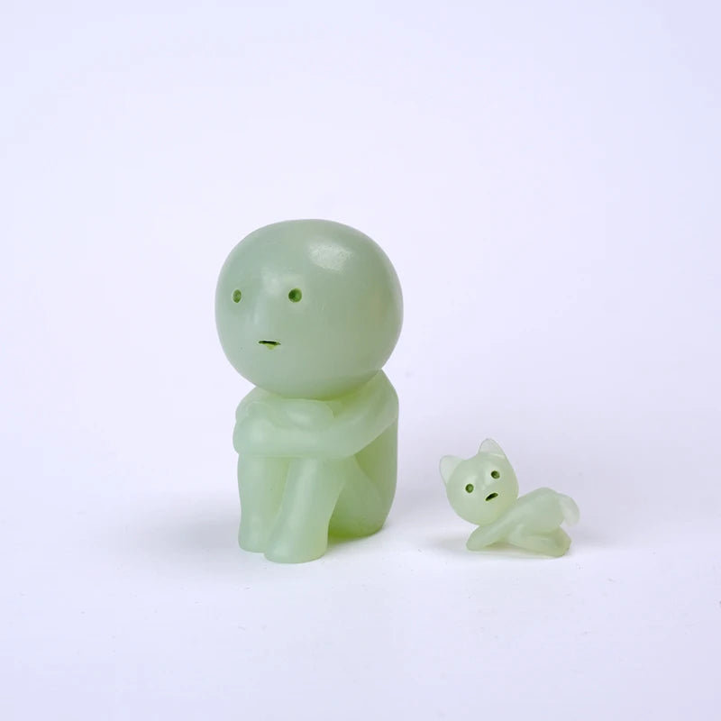 Smiski Living Room Series Luminous Blind Box – Mini Glow-in-the-Dark Doll Ornament for Home Décor & Surprise Gift