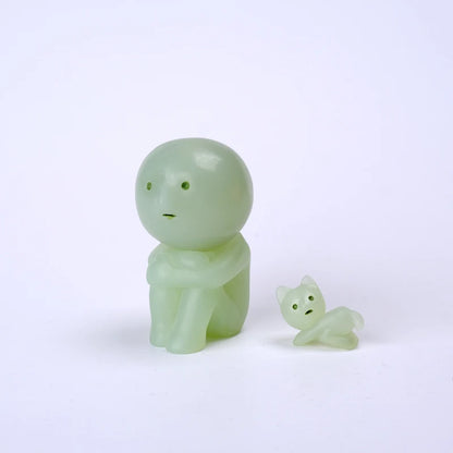 Smiski Living Room Series Luminous Blind Box – Mini Glow-in-the-Dark Doll Ornament for Home Décor & Surprise Gift