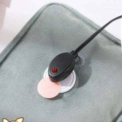 Rechargeable Electric Hot Water Bag - Soft Hand Warmer with EU Plug - Reusable and Convenient Pocket-Sized Warmth for Winter