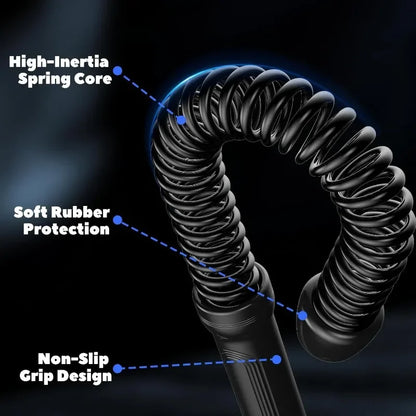 2PCS Cordless Battle Rope — Multifunctional Home Gym Training System for Full-Body Strength & Arm Workout, Unisex