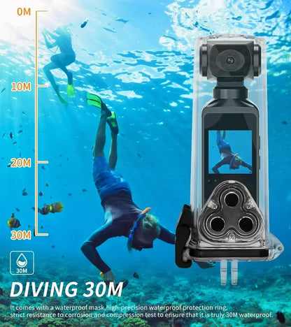 4K Ultra HD Pocket Action Camera — 270° Rotatable Vlog Sports Cam with WiFi, Waterproof Case & Helmet Mount
