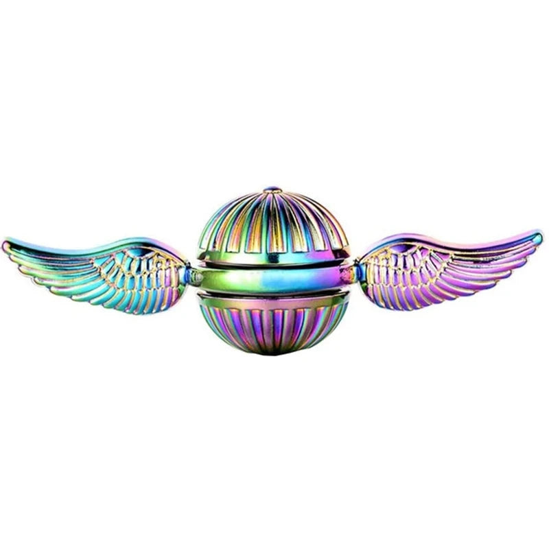 Golden Snitch Cupid Fidget Spinner - Metal Angel Wings Antistress Hand Spinner Toy for Kids & Gifts