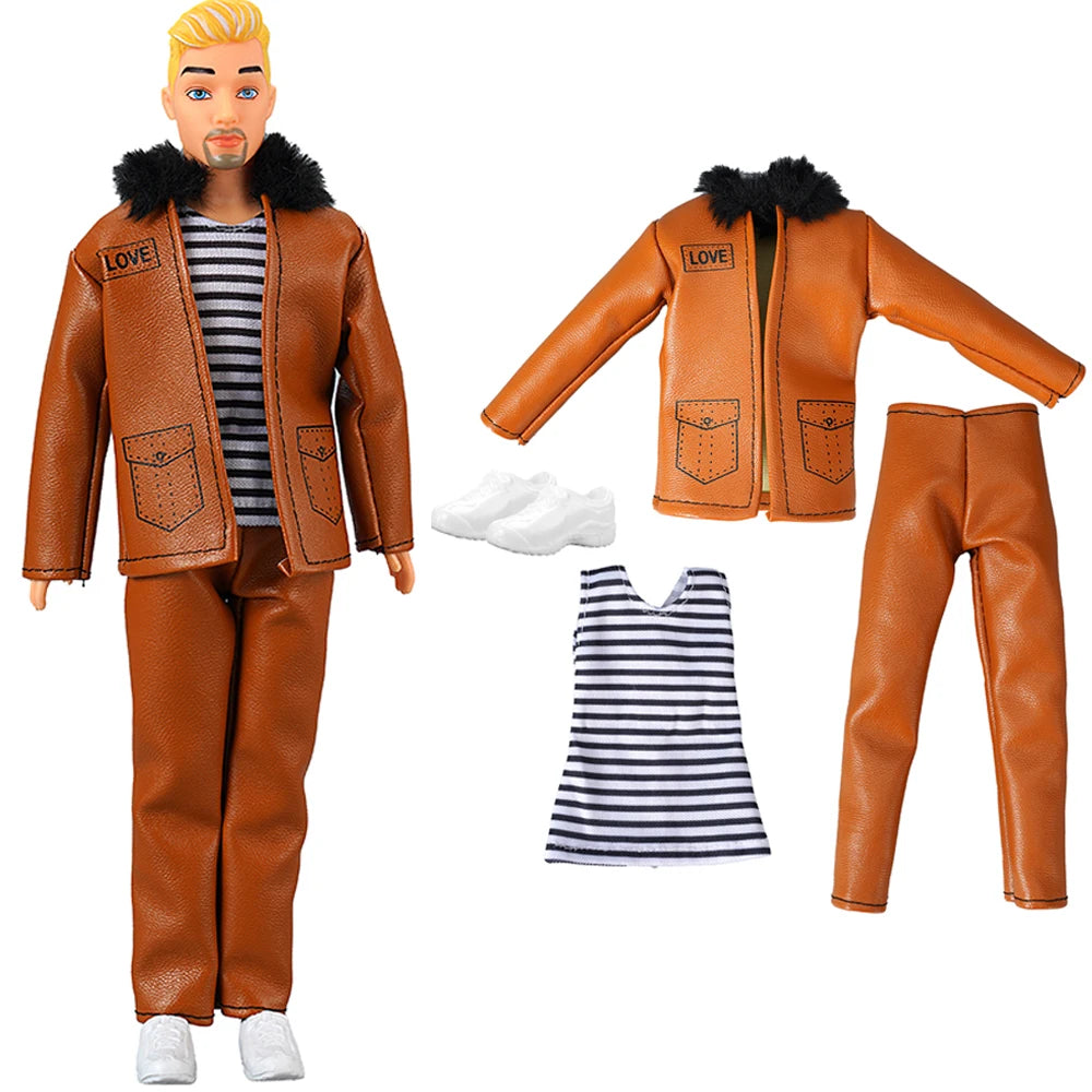 NK Mix 12" Fashion Doll Shoes & Clothes — Casual Leather Sneakers, Boots & Slippers for Boy & Princess Dolls