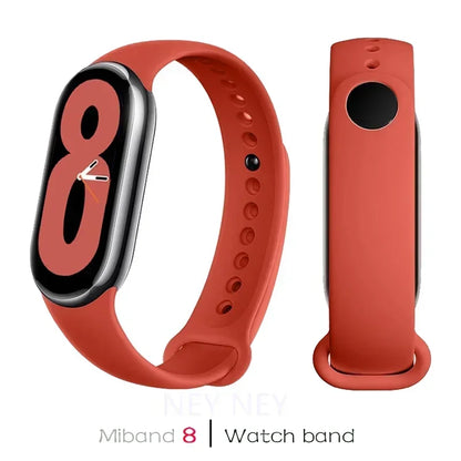 Sport Silicone Strap for Xiaomi Mi Band 9/8 NFC – Replacement Smartwatch Wristband Bracelet