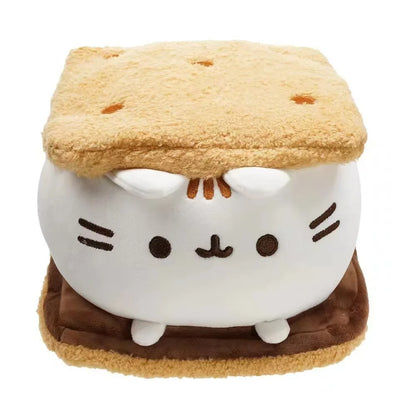 2026 Cute Simulated Cat Plush Doll - Soft Anime-Inspired Stuffed Toy for Tabletop, Bedroom, and Home Decor