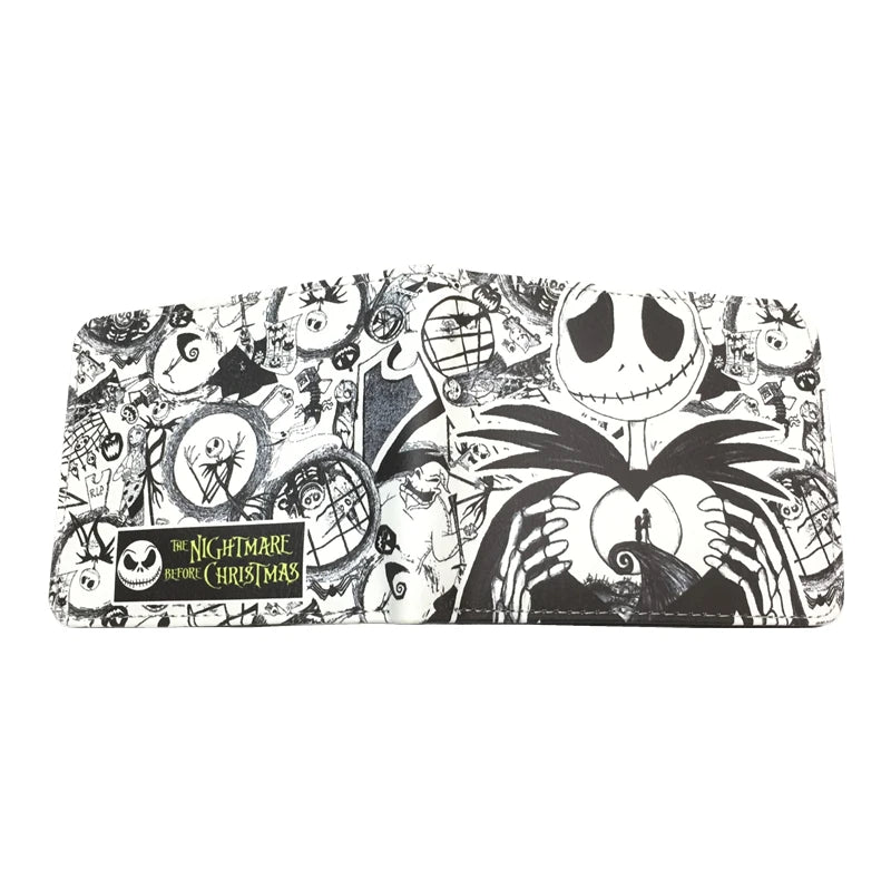 The Nightmare Before Christmas PU Leather Wallet — Credit Card Holder Purse with Coin Pocket, New Arrival