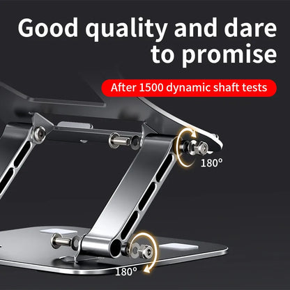 Adjustable Aluminum Alloy Phone & Tablet Stand | Portable Folding Design | Supports Devices up to 17" | Cooling Feature | Laptop & Tablet Support