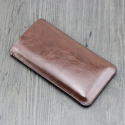 iPhone 12–18 Series Pro Max Plus Air Leather Phone Case - Anti-Fall Protective Pouch Sleeve for Business Use