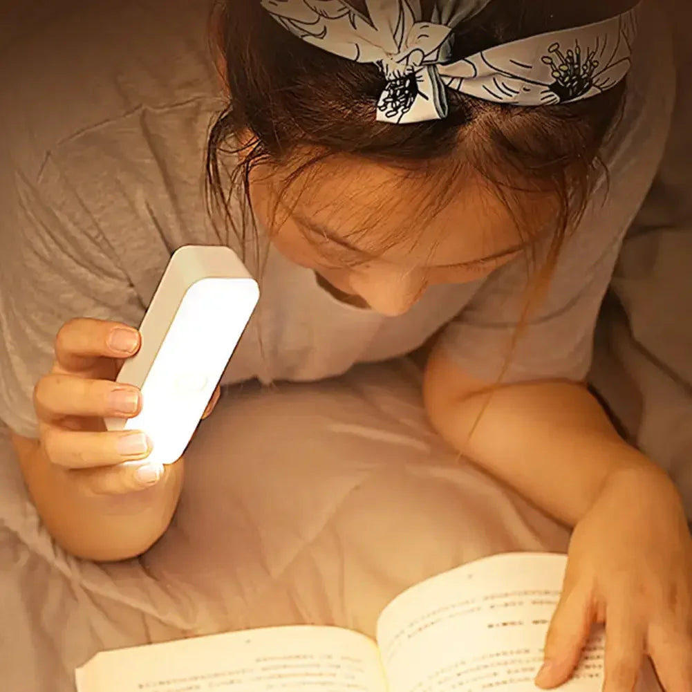 USB Rechargeable LED Desk Lamp - Touch-Control Stepless Dimming Magnetic Reading & Night Light for Bedroom and Study