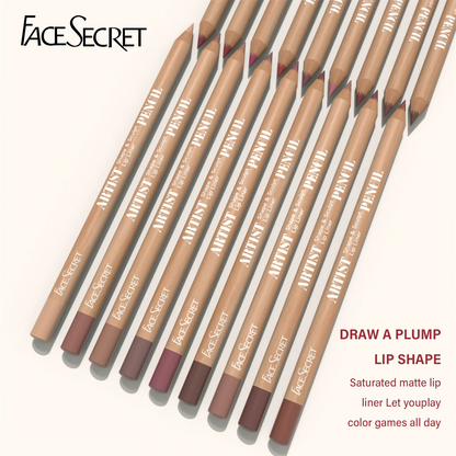 Face Secret Artist Shape Sculpt Lip Liner Set – Weightless, Precise, Super Soft & Blendable Matte Texture
