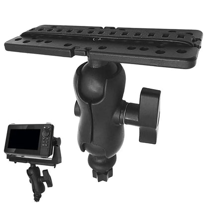 Universal Fish Finder Mounting Plate – 360° Swivel Stand Base for Kayaks & Boats