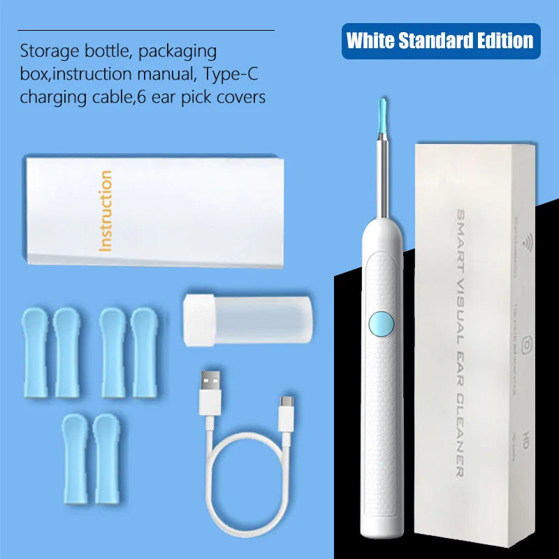 2025 Upgraded Visual Ear Wax Cleaner with Camera – Safe Earwax Removal Endoscope Tool with 5MP HD for Ear Care