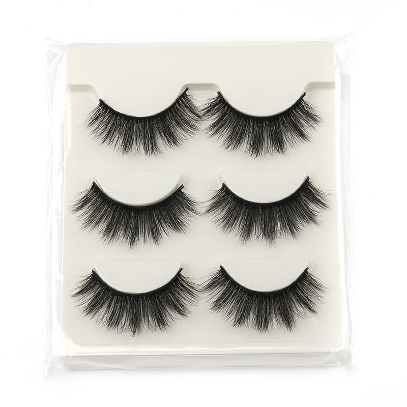 SHIDISHANGPIN 3D Half Cat Eye Lashes – Natural Winged Fox Faux Mink Eyelashes for Makeup