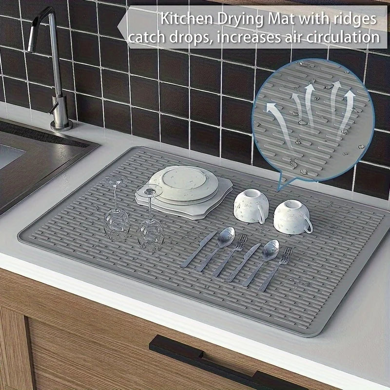 Silicone Stove Mat & Sink Protector | Electric Stove Top Cover, Insulation, Drying Pad & Personal Tablecloth for Kitchen