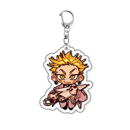 GACHIAKUTA Anime Acrylic Keychain - Zanka, Rudo & Enjin Backpack Pendant Keyring Fan Gift