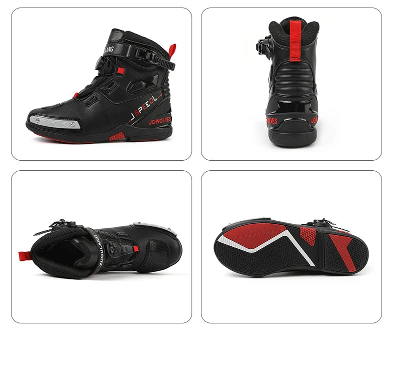 New Motorcycle Boots for Men & Women – Anti-Slip Winter Riding Sneakers for Bicycle, Mountain Racing & Road Speed, Autumn Ready