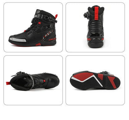 New Motorcycle Boots for Men & Women – Anti-Slip Winter Riding Sneakers for Bicycle, Mountain Racing & Road Speed, Autumn Ready