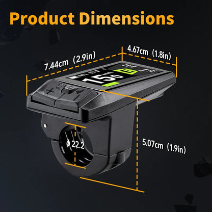 Bafang DP C080.CB E-Bike Display - CAN Protocol Triangle Plug with Type-C Charging Port for M500 M600 G510 M620 M420 M300