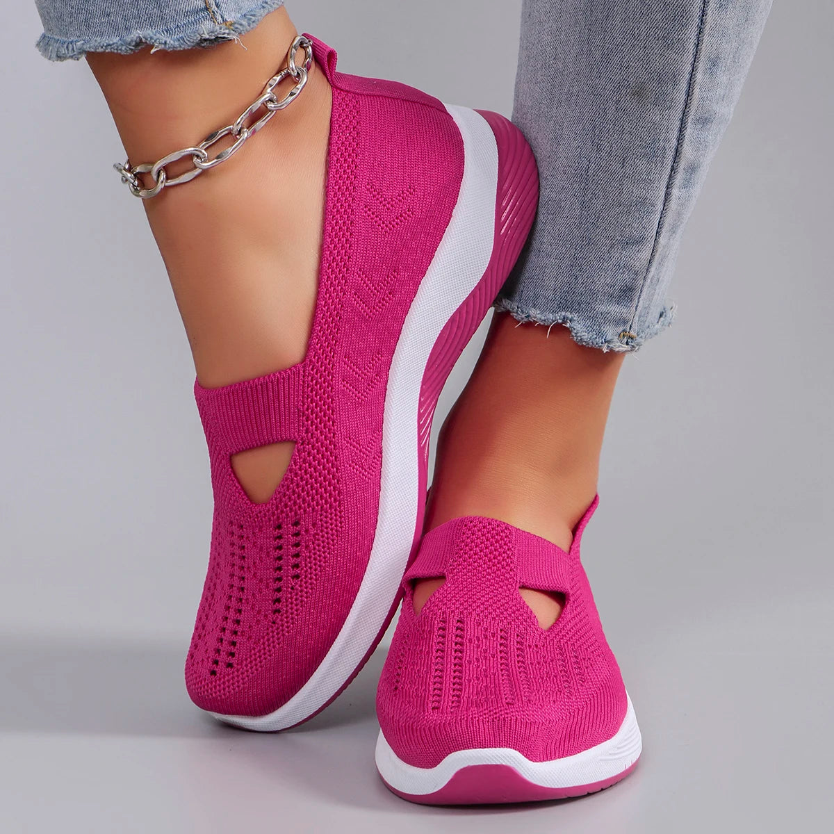 Spring Women's Sports Shoes – Breathable, Lightweight, Non-Slip, Wear-Resistant Casual Sneakers