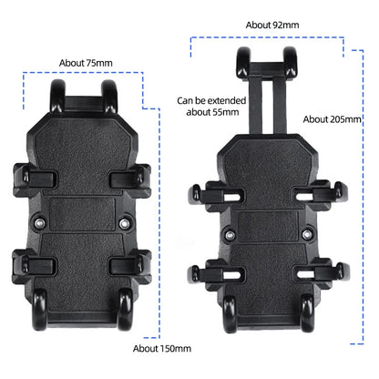 Secure Ride Companion: Motorcycle Electric Bike Mobile Phone Holder - Aluminum Handlebar Bracket with Shock Absorber, GPS Mount